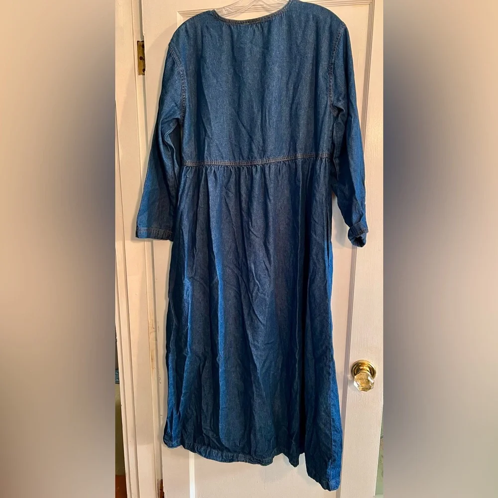 Moda Indigo Denim Maxi Dress - Picture 2 of 5